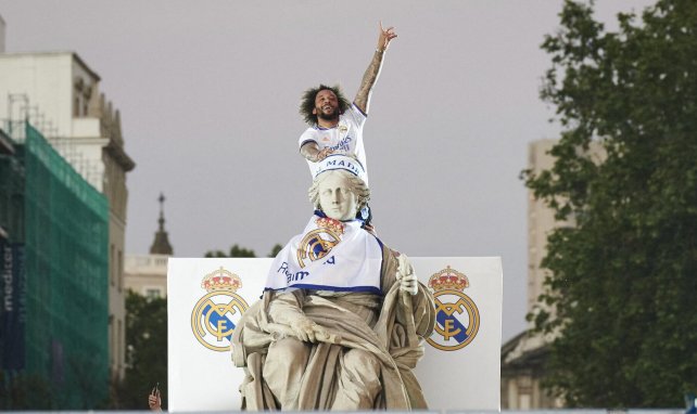 Marcelo célèbre avec le Real Madrid