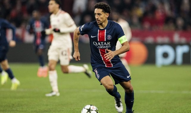 Marquinhos, ici face au Bayern Munich