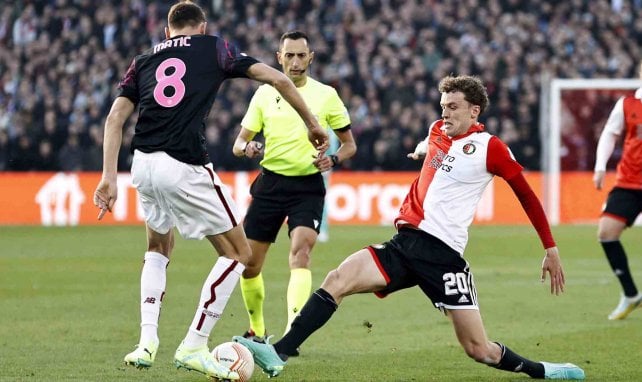 Mats Wieffer sous les couleurs du Feyenoord