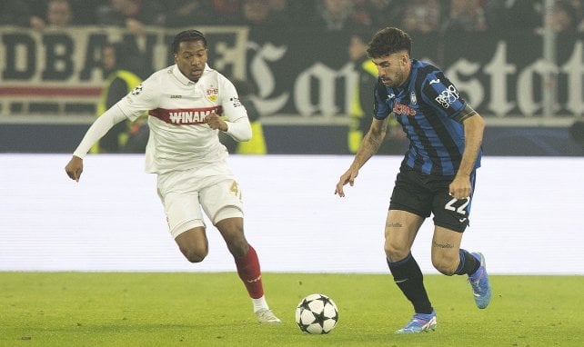 Matteo Ruggeri sous les couleurs de l'Atalanta.