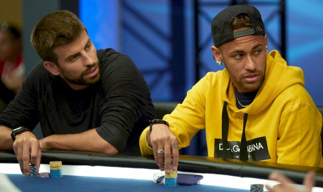 Gerard Piqué et Neymar font du poker