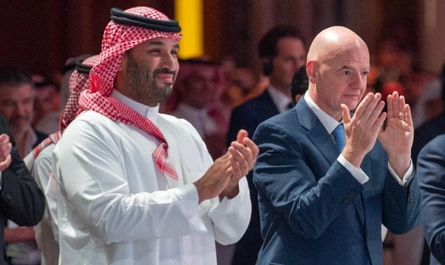 Gianni Infantino et Mohammed ben Salmane