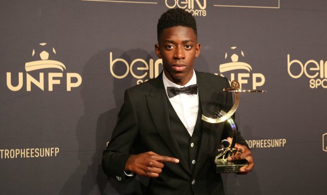 Ousmane Dembélé a été élu meilleur espoir lors des trophées UNFP en 2016