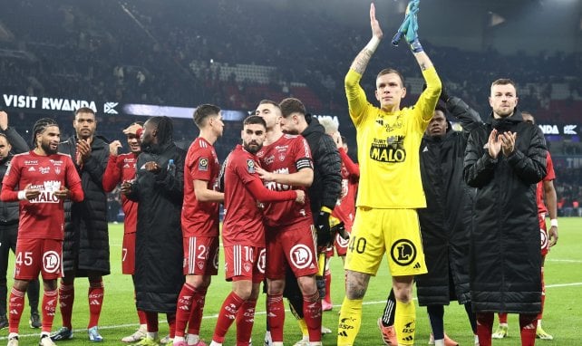 Le Stade Brestois contre le PSG.