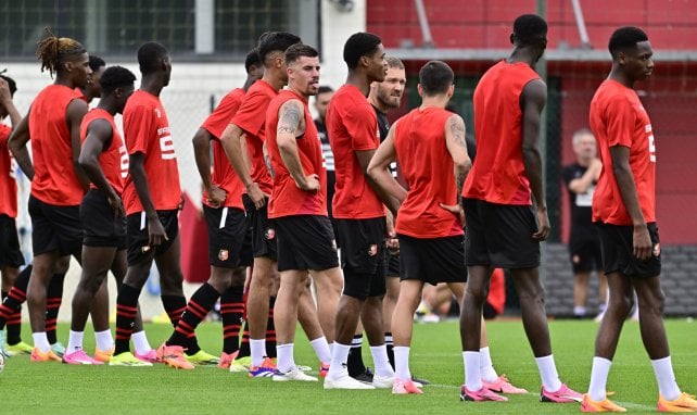 le Stade Rennais à l'entraînement