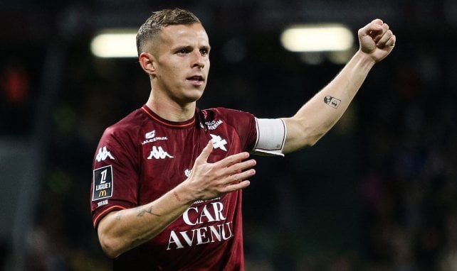 FC Metz : Gauthier Hein en discussion avec Nice