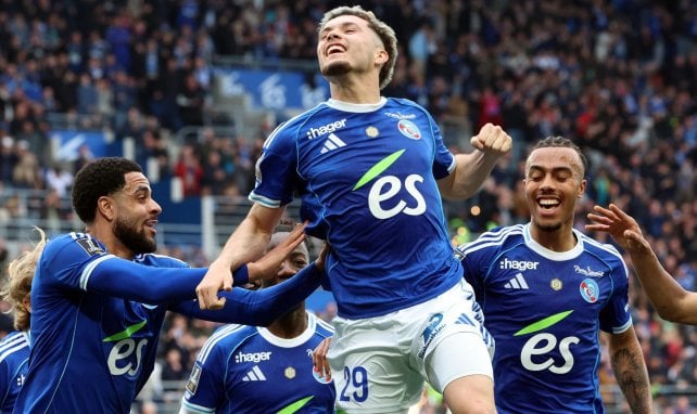 Strasbourg : El Mourabet est fou de joie après son golazo contre Nice