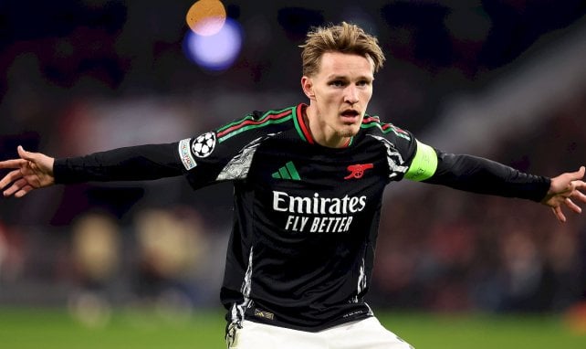 Martin Ødegaard avec Arsenal