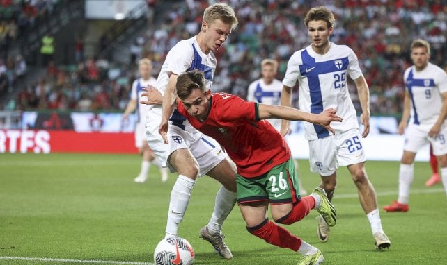 Francisco Conceição avec le Portugal contre la Finlande