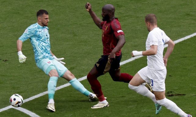 Lukaku (Belgique) contre la Slovaquie