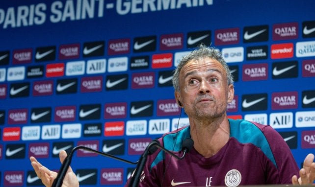 Luis Enrique en conférence de presse