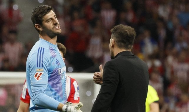 Thibaut Courtois avec Diego Simeone