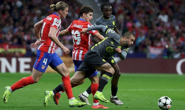 Zhegrova (Lille) contre l'Atlético de Madrid