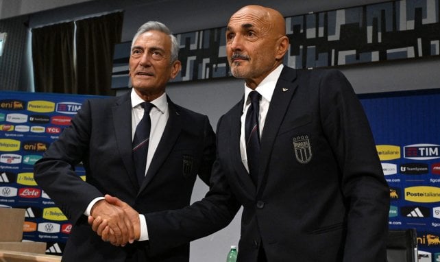 Gabriele Gravina, président de la FIGC, et Luciano Spalletti