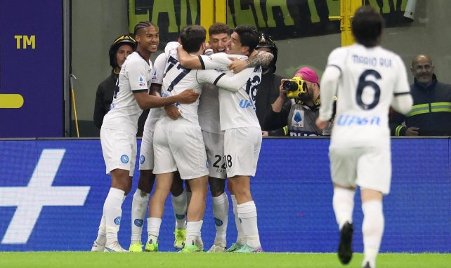 La joie du Napoli contre l'Inter