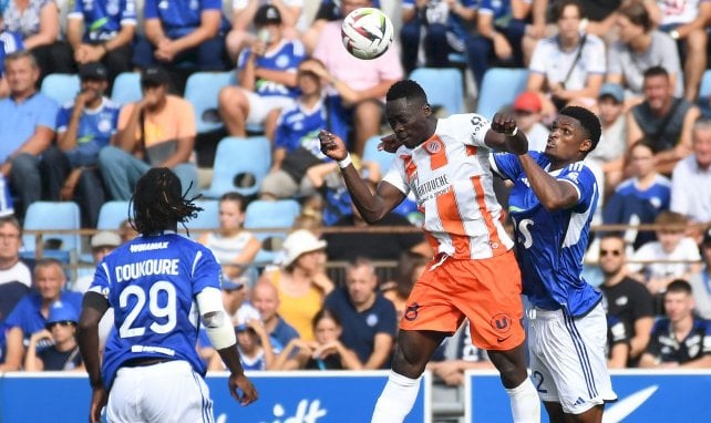 Akor Adams (Montpellier) contre Strasbourg