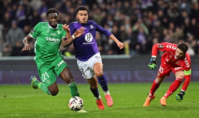 Zakaria Aboukhlal, pendant Toulouse vs. ASSE