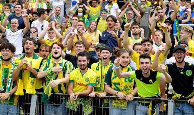 Les supporters du FC Nantes lors de la réception du FC Metz