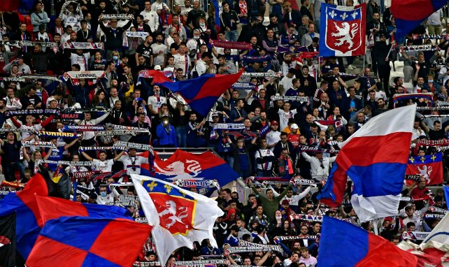 Les supporters lyonnais au Groupama Stadium