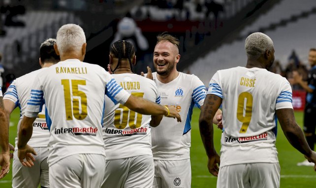 Jul avec le maillot de l'OM