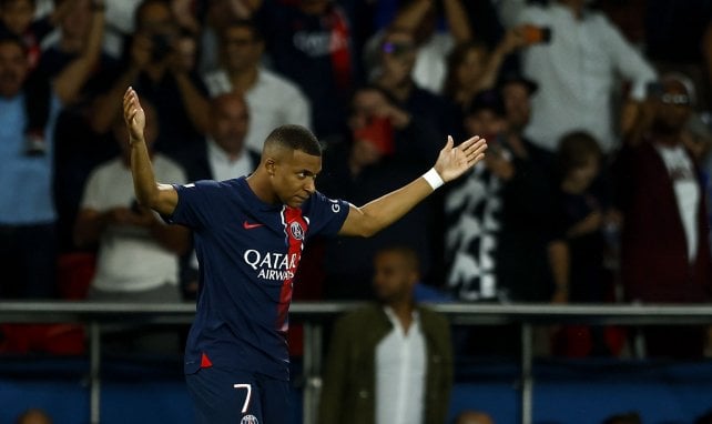 Kylian Mbappé en action avec le PSG.