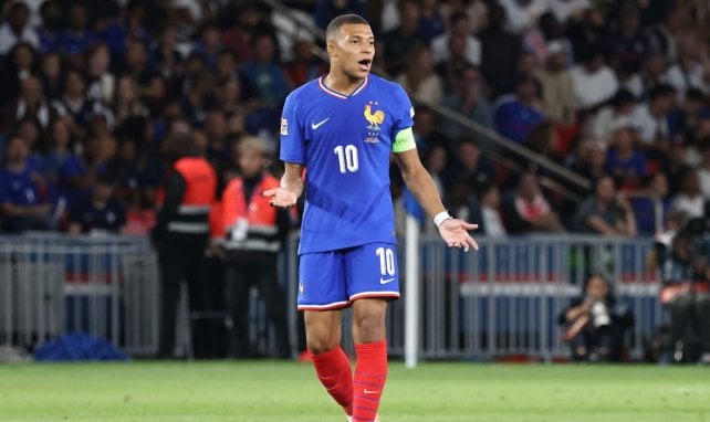 Kylian Mbappé lors de France-Italie