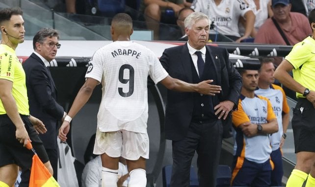 Kylian Mbappé et Carlo Ancelotti