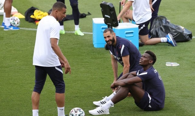 Paul Pogba et Kylian Mbappé 