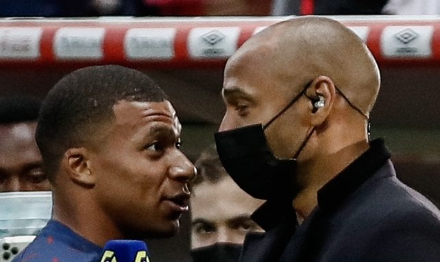 Thierry Henry et Kylian Mbappé