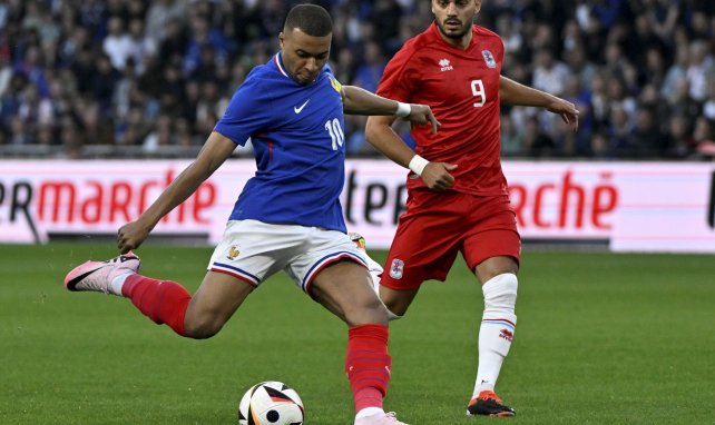 Kylian Mbappé face au Luxembourg