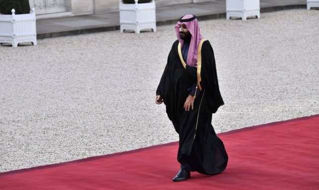 Mohammed ben Salmane, le prince héritier d'Arabie Saoudite, lors de sa réception à l'Élysée