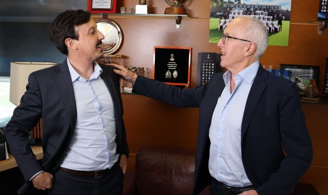 Pablo Longoria et Frank McCourt à Marseille