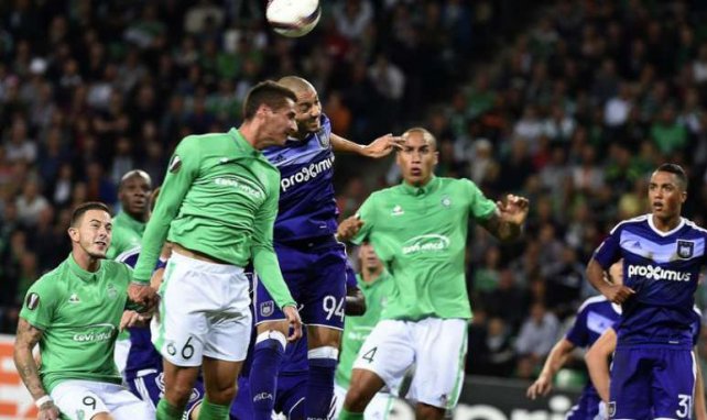 Clément et l'ASSE ont lutté jusqu'au bout contre Anderlecht en Ligue Europa