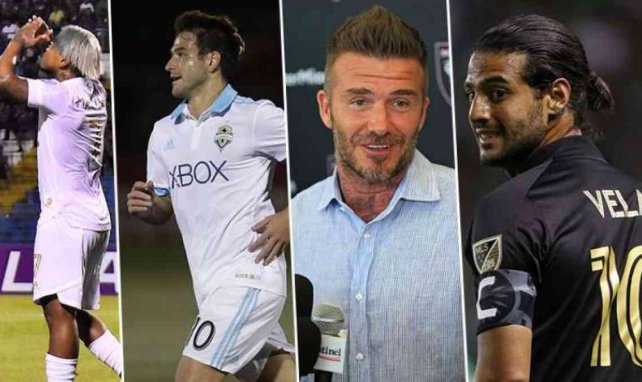 Josef Martinez, Nicolas Lodeiro, David Beckham et Carlos Vela, acteurs de la prochaine saison de MLS