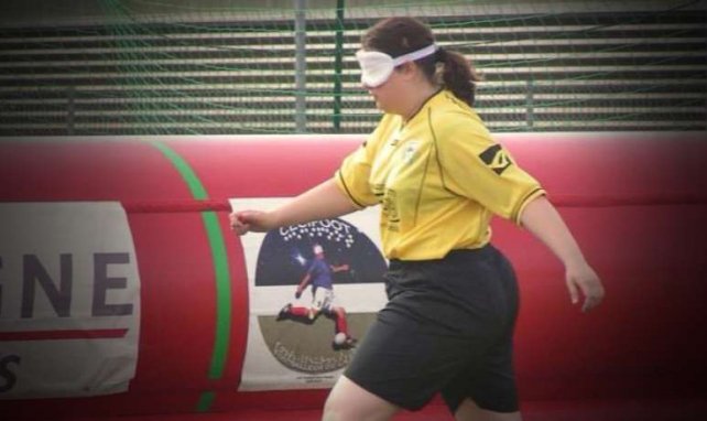 Julie Lejallé, joueuse au Don Bosco Cécifoot de Nantes