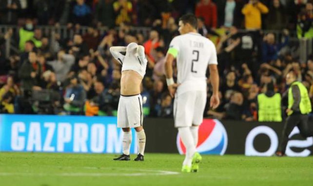 La terrible déception de Thiago Silva et de Marco Verratti après le match Barça-PSG au Camp Nou
