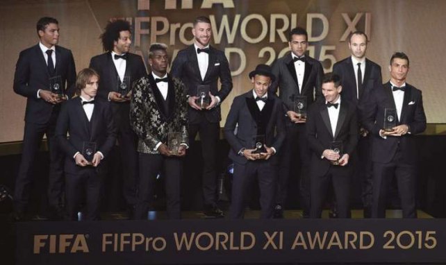 Le onze FIFA FIFPRO de l'année 2015