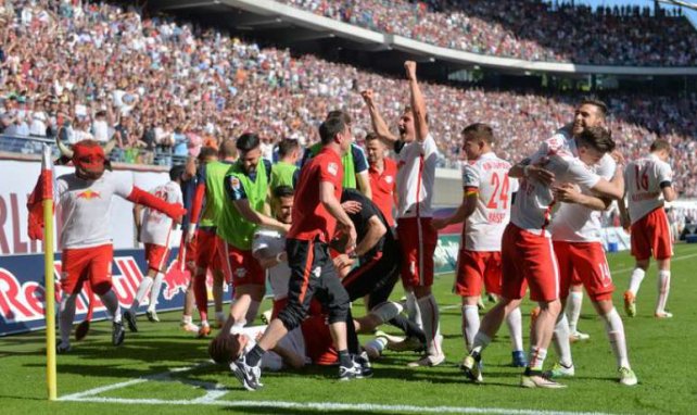 Le RB Leipzig fête sa montée en Bundesliga