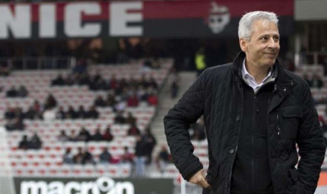 Lucien Favre, l'entraîneur de Nice, satisfait à l'Allianz Riviera