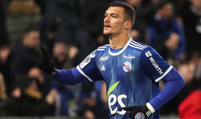 Ludovic Ajorque et Strasbourg se hissent à la septième place de Ligue 1