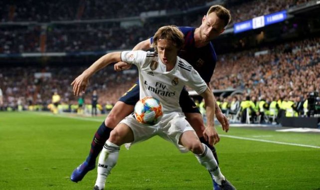 Luka Modric et Ivan Rakitic au duel la saison dernière