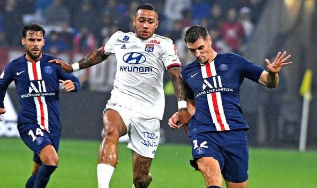 Memphis Depay face au PSG