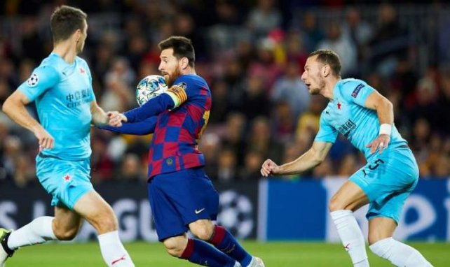 Messi et le Barça se sont heurtés au Slavia