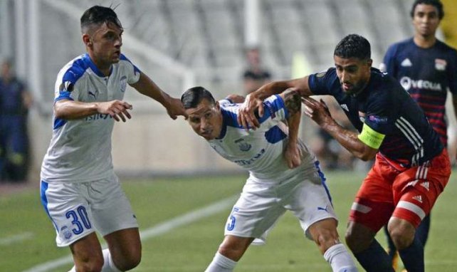 Nabil Fekir et ses coéquipiers de l'OL ont eu beaucoup de mal à Chypre contre l'Apollon Limassol