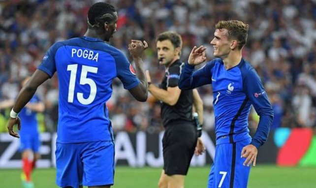 Pogba et Griezmann sous le maillot des Bleus