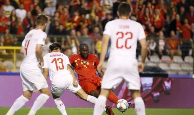 Romelu Lukaku a marqué un doublé face à la Suisse