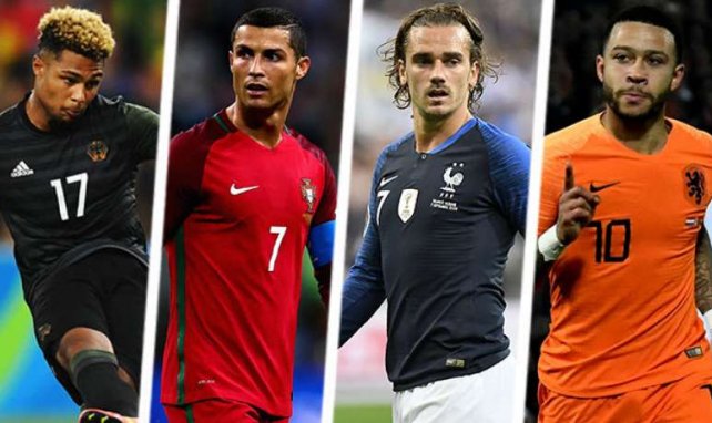 Serge Gnabry, Cristiano Ronaldo, Antoine Griezmann et Memphis Depay tenteront de qualifier leur séle