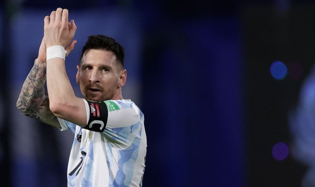 Lionel Messi lors de la victoire de l'Argentine sur le Venezuela
