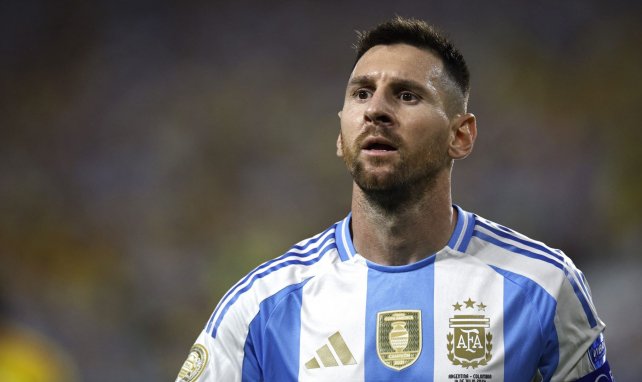 Lionel Messi avec l'Argentine