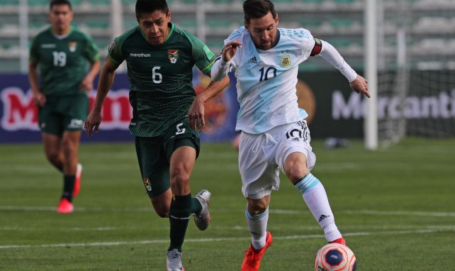 Lionel Messi face à la Bolivie